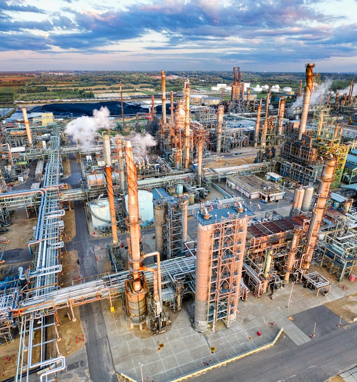 Refinery From a Birds Eye View